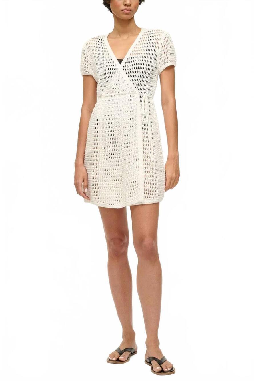 NEW STAUD spritz dress in ivory